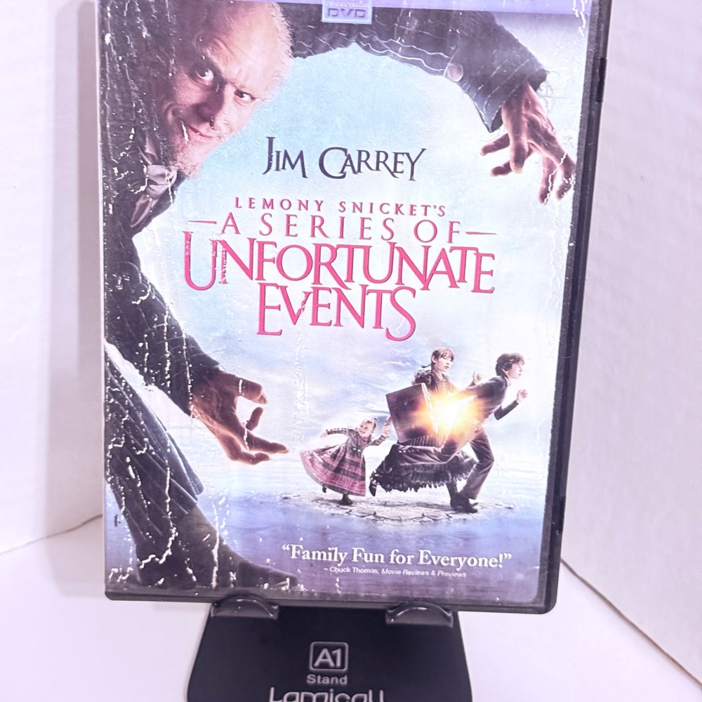 The DVD "Lemony Snicket's a Series of Unfortunate Events" from 2004